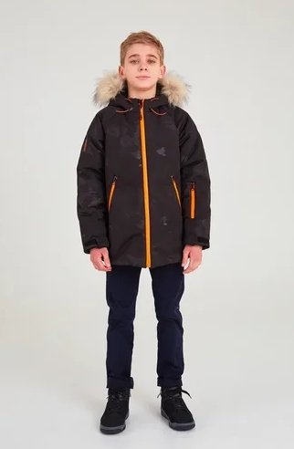 455-22з Куртка для мальчика "Мерфи", черный