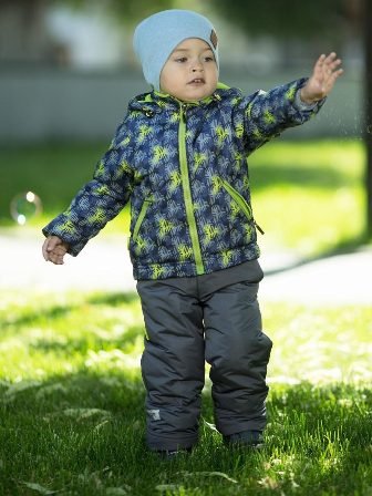 566-М Комплект Савелий, лайм серый
