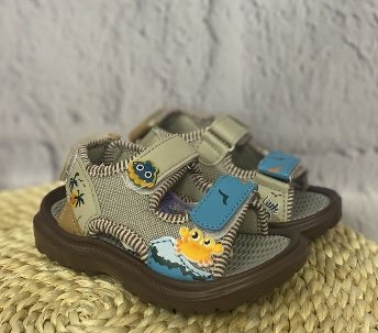 Сандалеты детские, серый