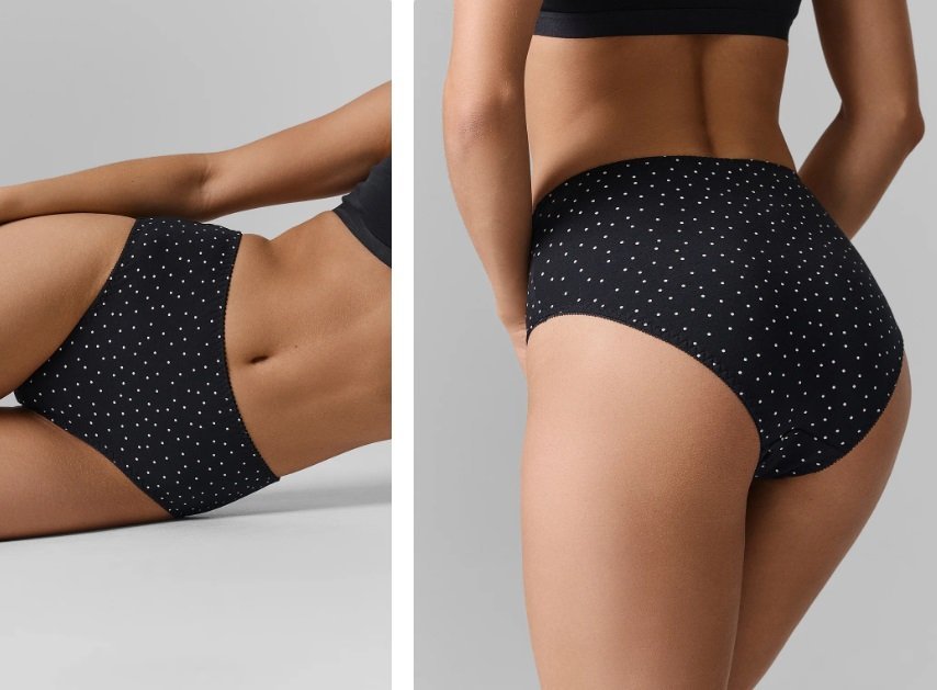 Трусы женские макси из хлопка из полиамида