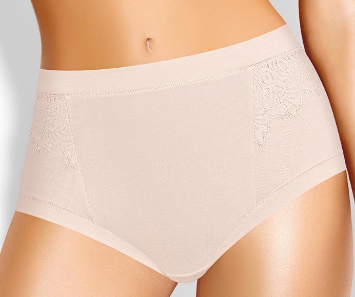 Трусы женские классические кружевные из модала из хлопка